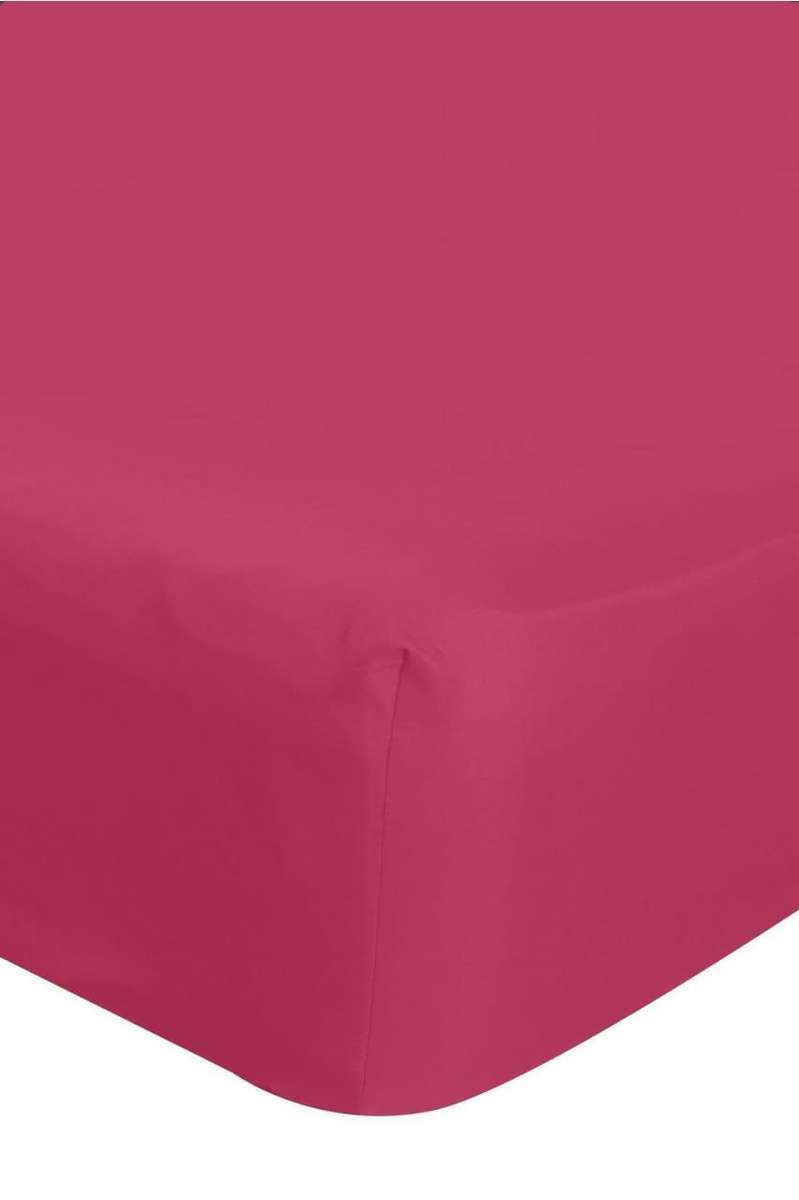 **BARGAIN** Queen Size Microfibre Fitted Sheet - Magenta