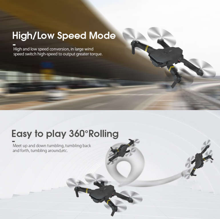 Foldable Mini Drone, Wifi Camera, Live Video Drone with Altitude Hold Function