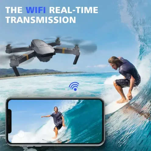 Foldable Mini Drone, Wifi Camera, Live Video Drone with Altitude Hold Function