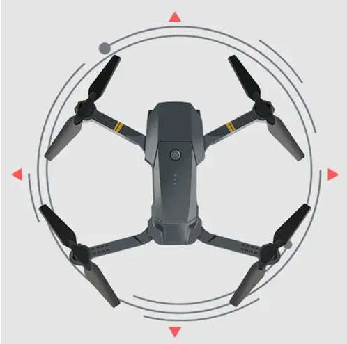 Foldable Mini Drone, Wifi Camera, Live Video Drone with Altitude Hold Function