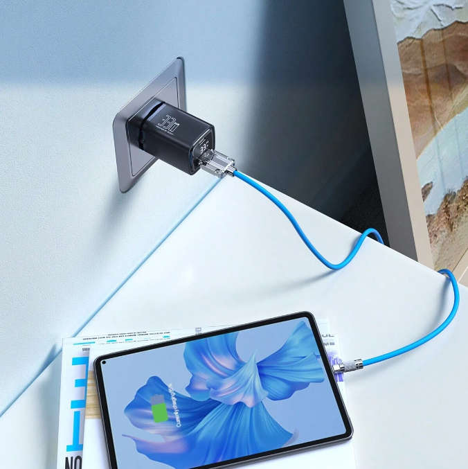 Premium Quality Heavy Duty: 120w 6a Super-Fast Charge Type-C Liquid Silicone Cable