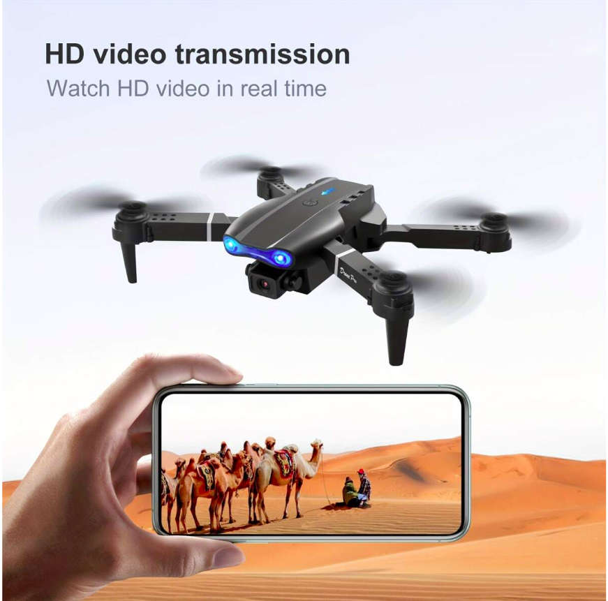 Foldable Drone, Wifi Camera, Live Video Drone with Altitude Hold Function