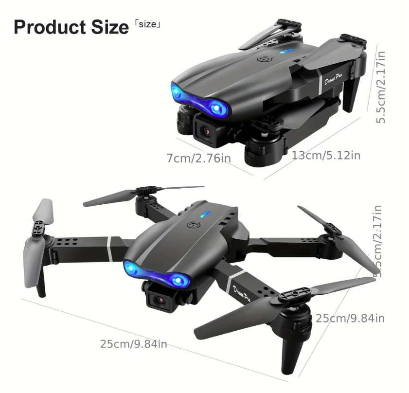 Foldable Drone, Wifi Camera, Live Video Drone with Altitude Hold Function