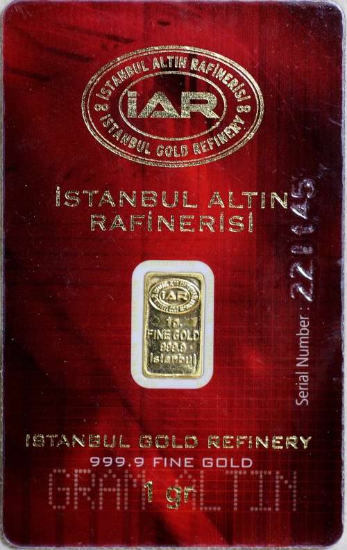 ISTANBUL GOLD REFINERY 1 GRAM 999.9 GOLD