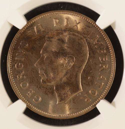 "TOP POP" COIN IN RED BROWN UNION OF SOUTH AFRICA 1947 PENNY GRADED MS65 RB BY NGC