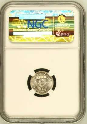 UNION OF SOUTH AFRICA 1929 THREEPENCE GRADED MS66 BY NGC