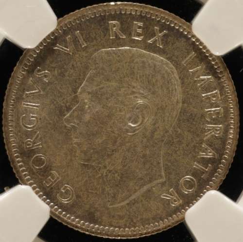 UNION OF SOUTH AFRICA 1940 SHILLING GRADED MS63 BY NGC