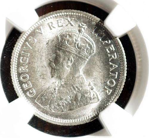 UNION OF SOUTH AFRICA 1932 SHILLING GRADED MS65 BY NGC