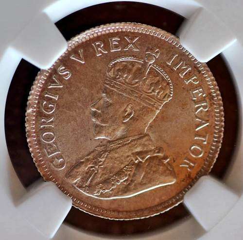 UNION OF SOUTH AFRICA 1923 SHILLING GRADED MS63 BY NGC