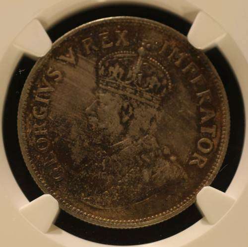 UNION OF SOUTH AFRICA 1925 HALFCROWN GRADED MS62 BY NGC