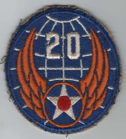 USA 20th Air Force WWII era shoulder sleeve insignia (Atomic Bomb - Hiroshima/Nagasaki)