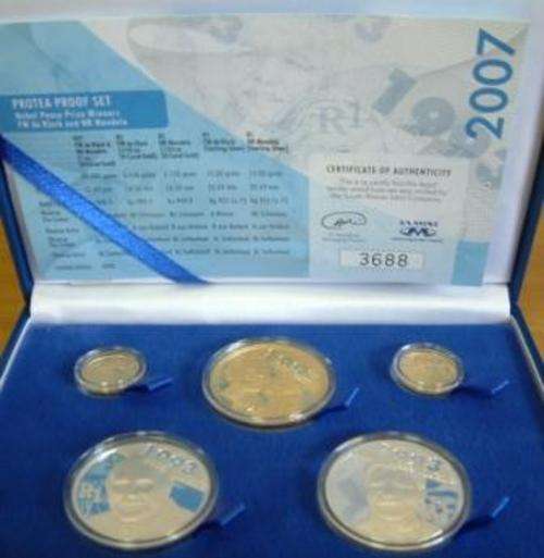 Mandela/De Klerk 5 Coin Protea Proof Set