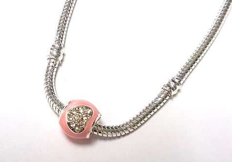 Pandora, Pink enamel with zirconias