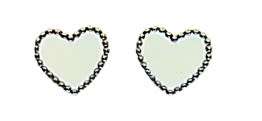 Heart stud earrings
