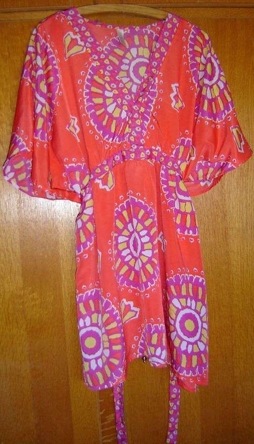Bright Psychedelic Swimwear Caftan