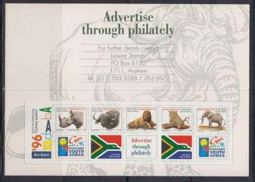 RSA - 6th Def Issue - Book 22 - Provisional Booklet - 1996 INDABA - Bk 3 - R1/5