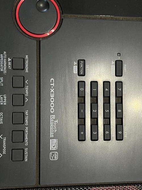 Casio CT-X3000 800 Tone Pitch Bend Keyboard and Hybrid KS01 Keyboard Stand