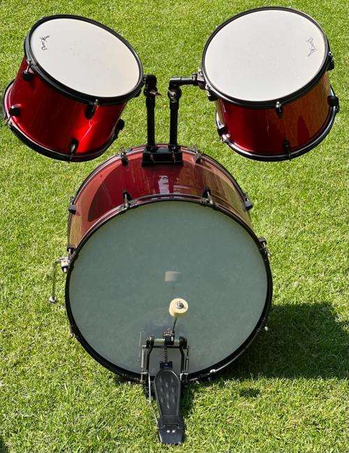 Drums - Darestone 5-Piece Rock Size Drumkit Red including BK heavy duty music stand