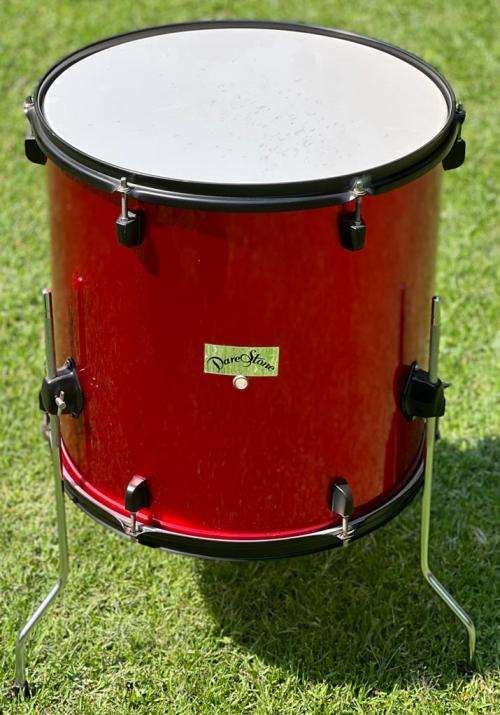 Drums - Darestone 5-Piece Rock Size Drumkit Red including BK heavy duty music stand