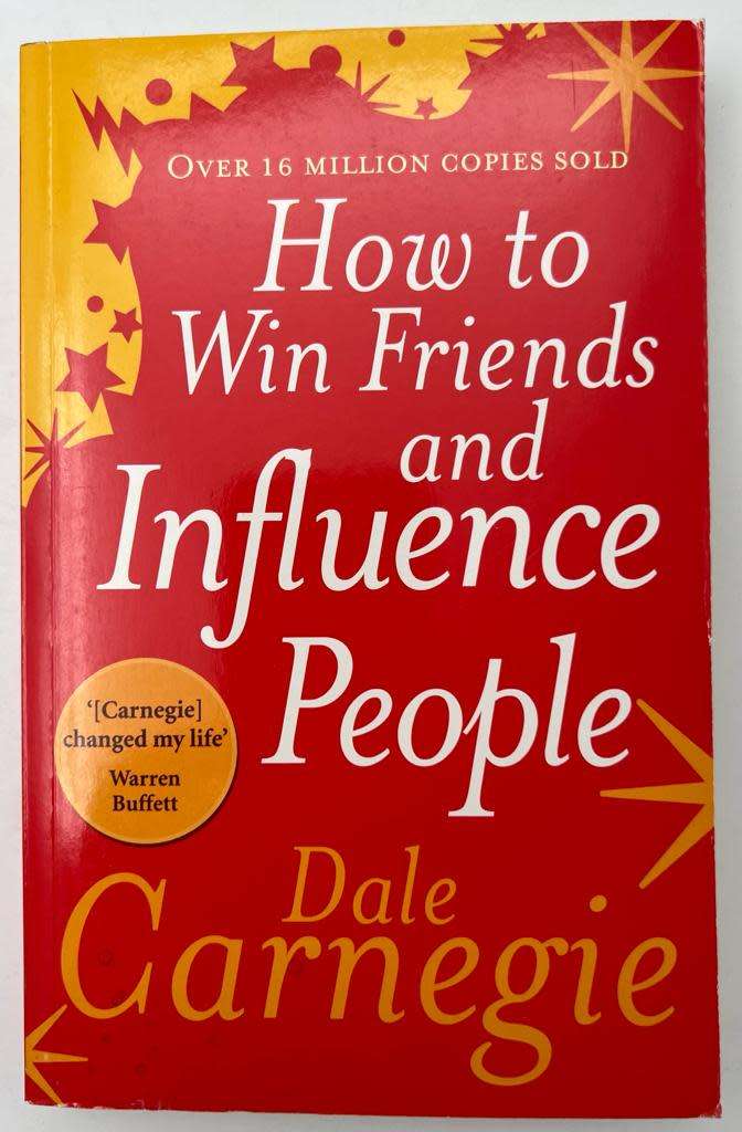 How to win friends and influence people. Book by Dale Carnegie