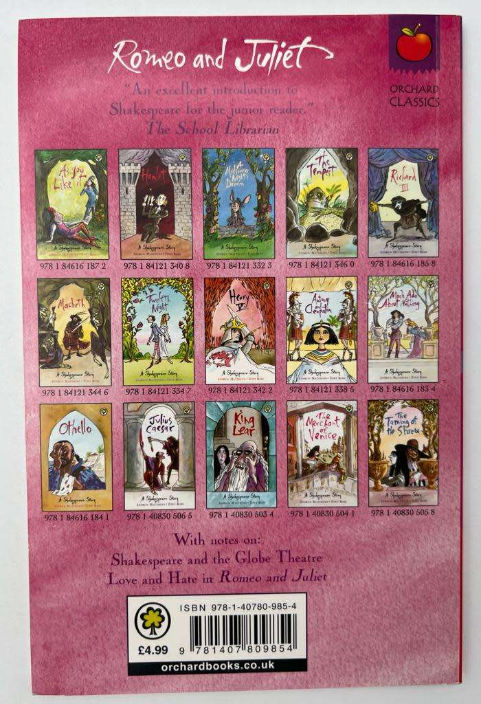 Romeo and Juliet A Shakespeare Story Retold by Andrew Matthews, Tony Ross (Illustrator)