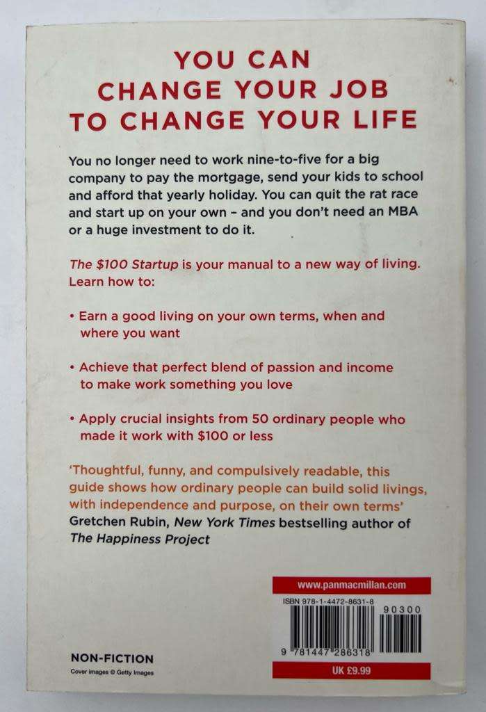 The $100 Startup by Chris GuillebeauPaperback / Softback