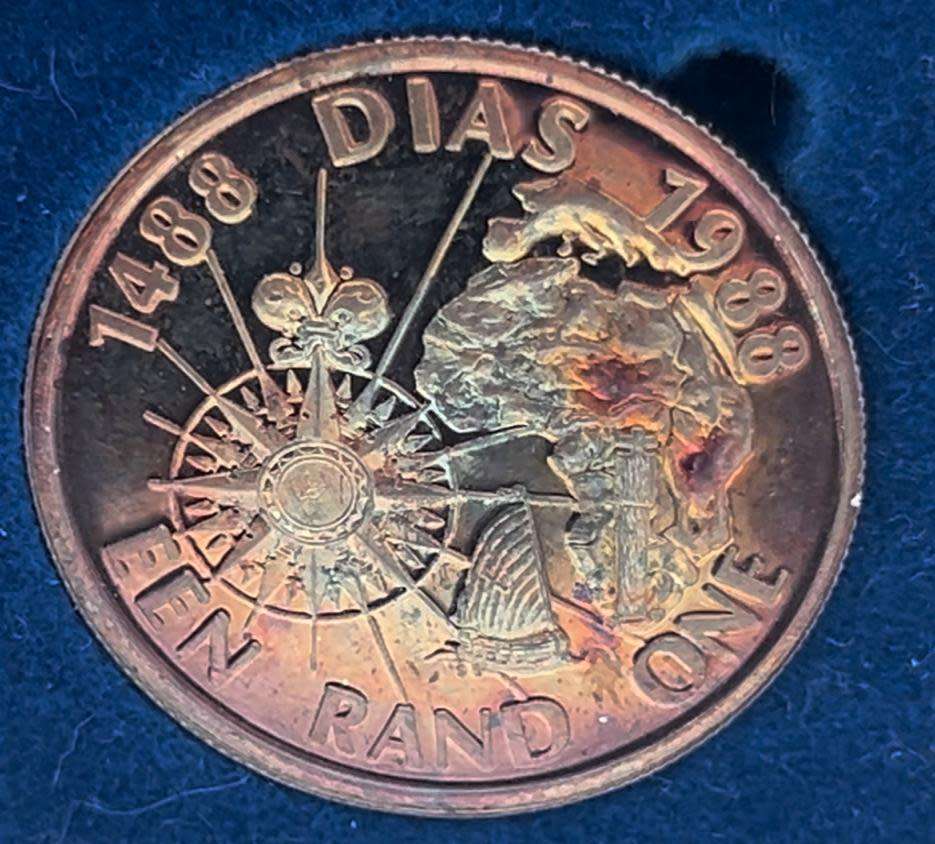 South Africa 1 rand, 1988 500th Anniversary - Travels Bartolomeu Dias