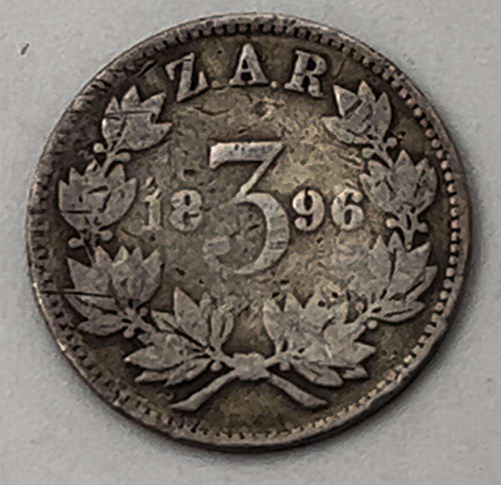 3 Penny Zuid Afrikaansche Republiek 1896