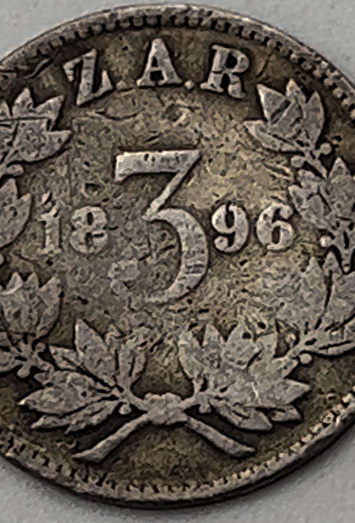 3 Penny Zuid Afrikaansche Republiek 1896