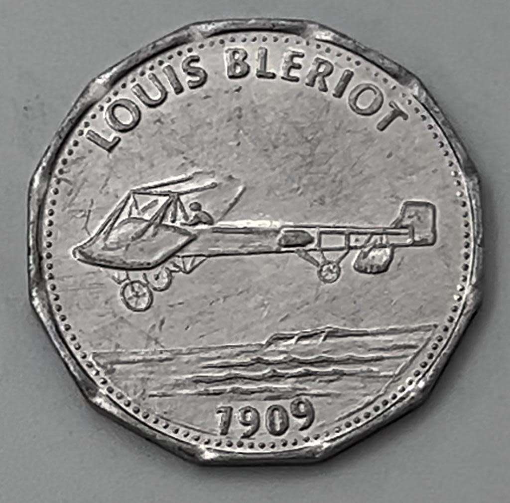 Token - Shell - Man in Flight - Louis Bleriot, 1909