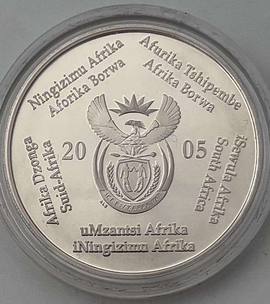 2 Rand World Cup Soccer Germany 2006 Silver Coin