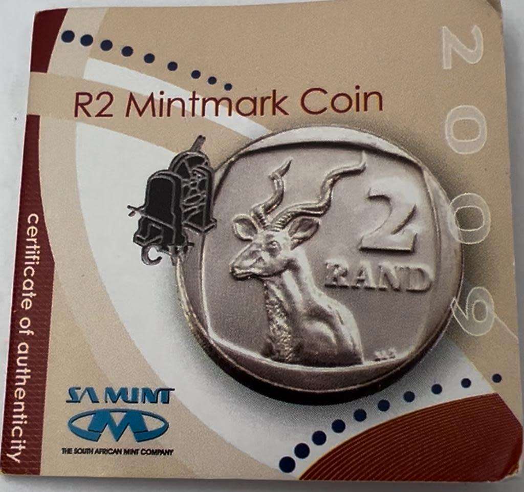 R2 2009 Oom Paul Mintmark  coin struck on the `Oom Paul` Coining press