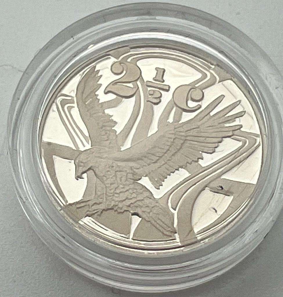 2½ Cents The African Vultures Silver coin 2005