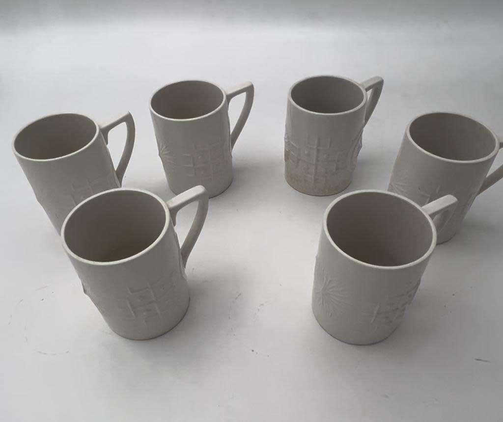 Totem Portmeirion white coffee set 1961