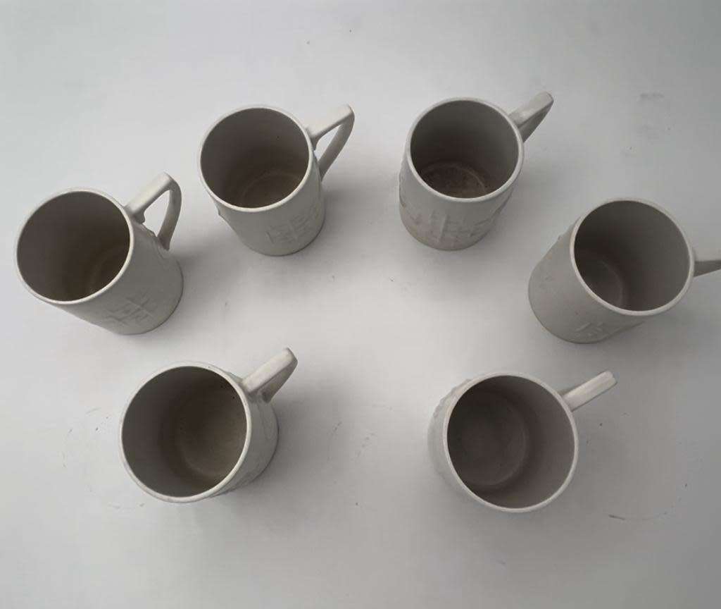Totem Portmeirion white coffee set 1961
