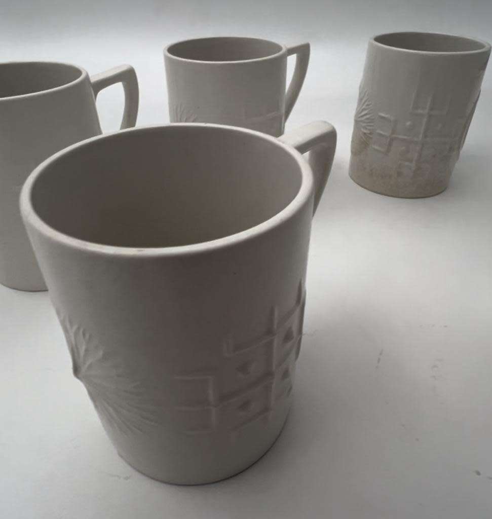 Totem Portmeirion white coffee set 1961