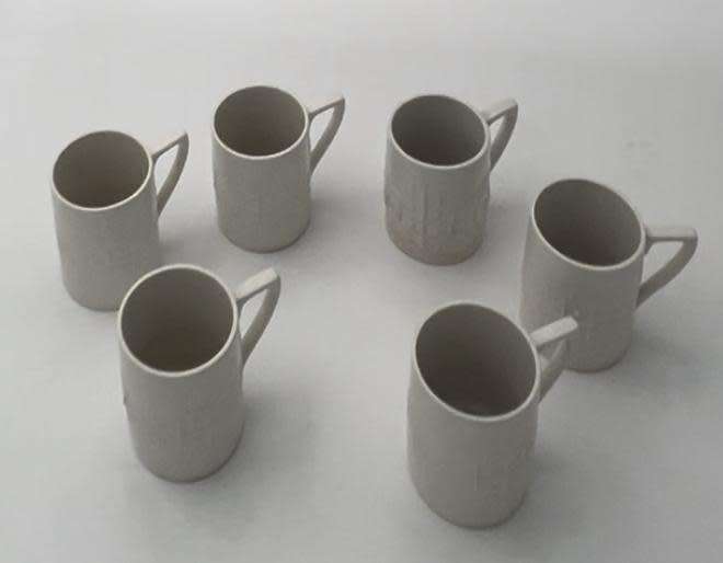 Totem Portmeirion white coffee set 1961
