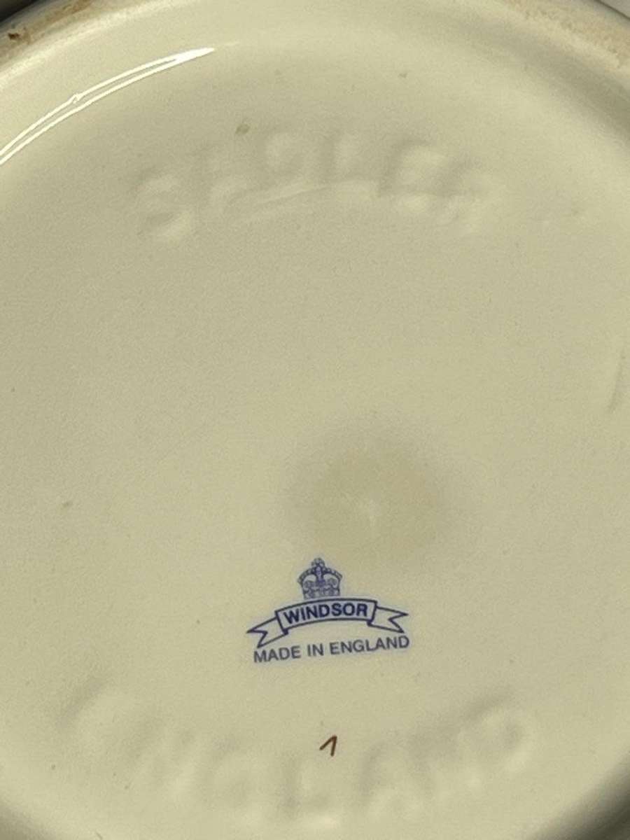 Vintage Sadler Windsor England Teapot Purple Pansy Flower Pattern