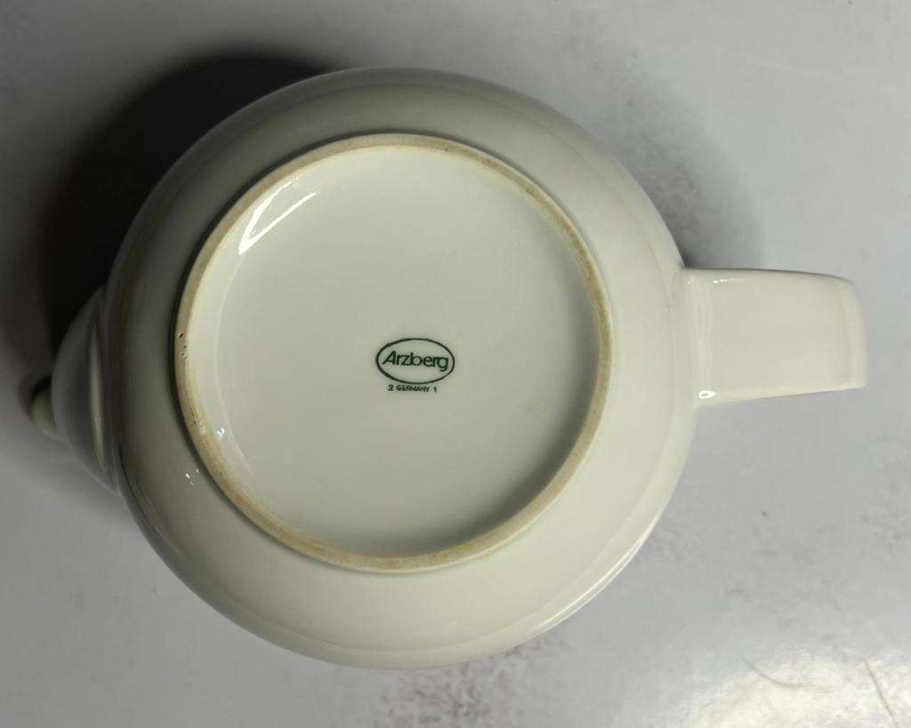 Vintage Arzberg Made In Germany White Ceramic Tea Pot