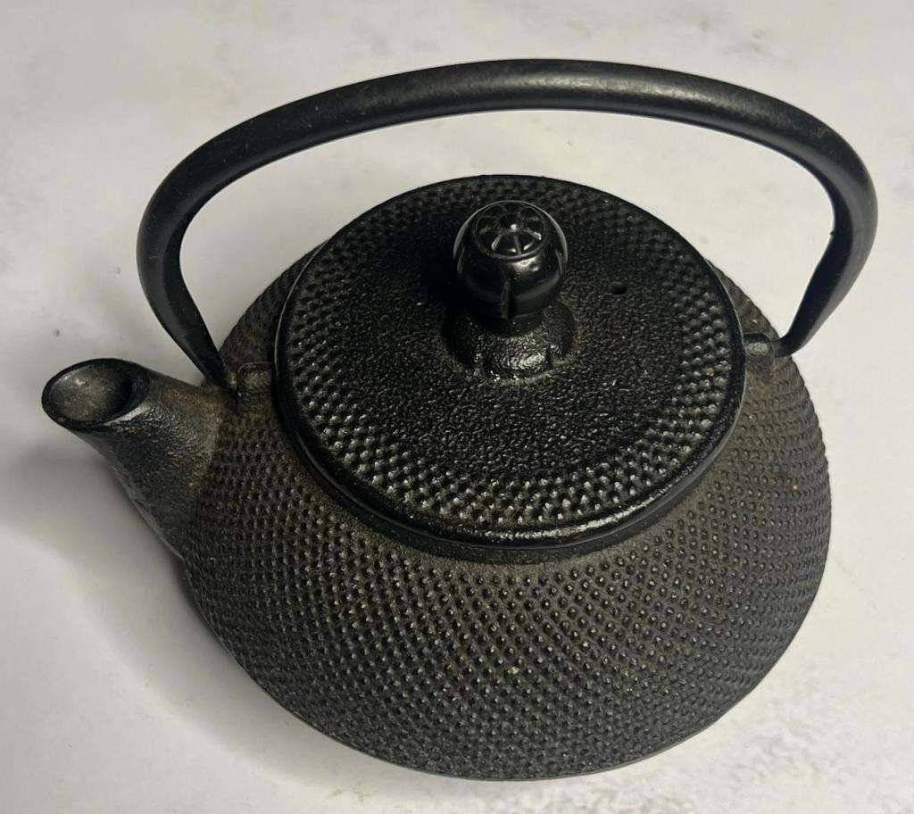 Black Cast Iron Tetsubin Tea Infuser Pot