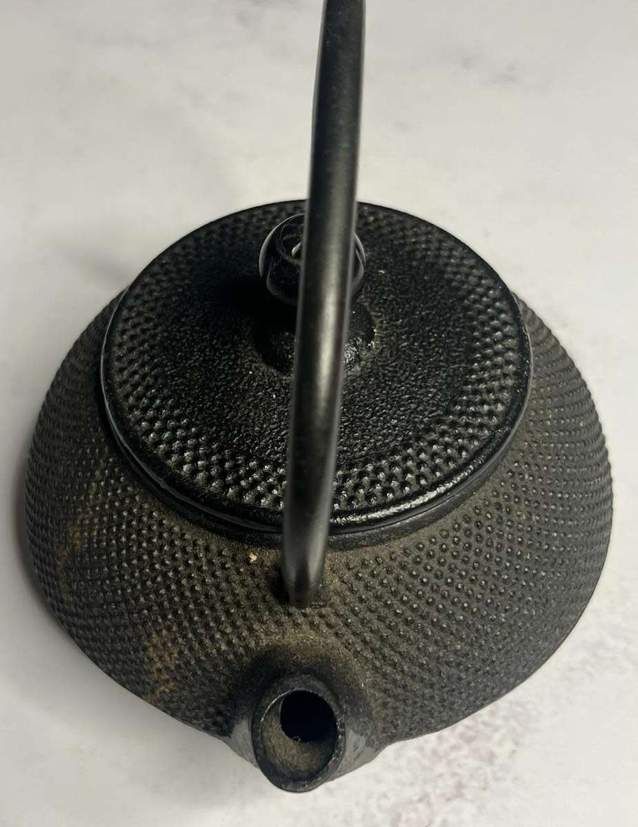 Black Cast Iron Tetsubin Tea Infuser Pot