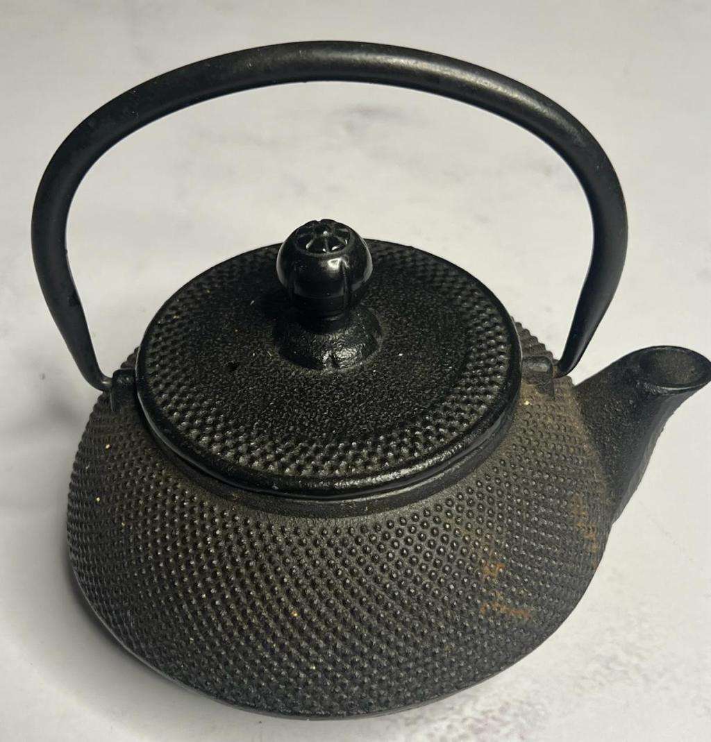 Black Cast Iron Tetsubin Tea Infuser Pot