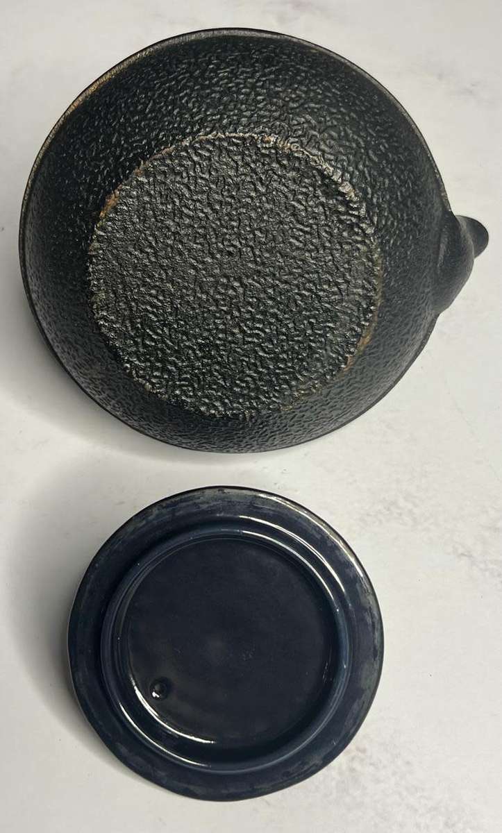 Black Cast Iron Tetsubin Tea Infuser Pot