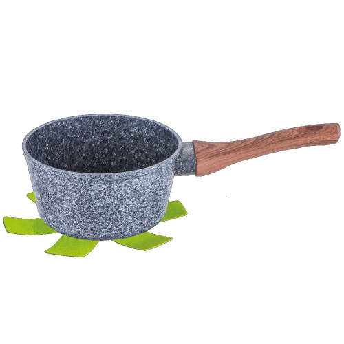 Berlinger Haus 16cm Marble Coating Induction Sauce Pan plus Protector, Forest Line