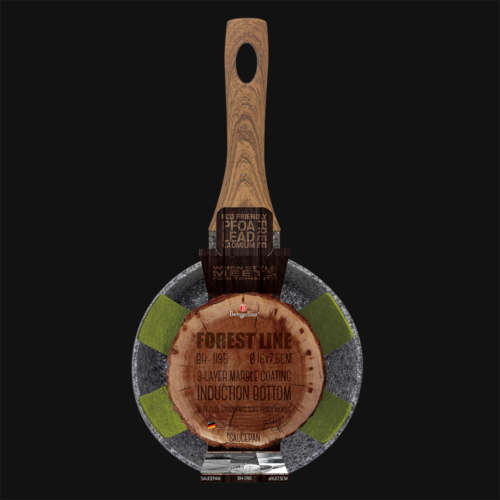 Berlinger Haus 16cm Marble Coating Induction Sauce Pan plus Protector, Forest Line