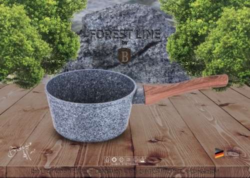 Berlinger Haus 16cm Marble Coating Induction Sauce Pan plus Protector, Forest Line