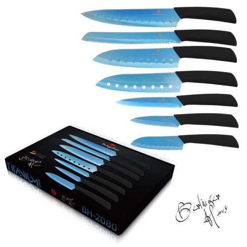 **** Brand New *** Berlinger Haus 7 pcs titanium knife set, Blue