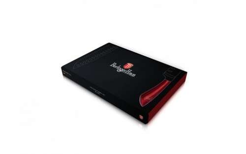 Berlinger Huas 4 pcs knife set, SS, Velvet Line Burgundy