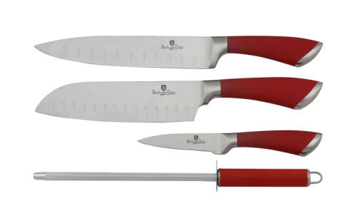 Berlinger Haus 4-Piece Stainless Steel Knife Set Red Velvet Line