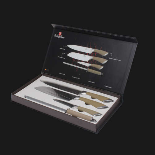 Berlinger Huas 4 pcs knife set, SS, Velvet Line Cream